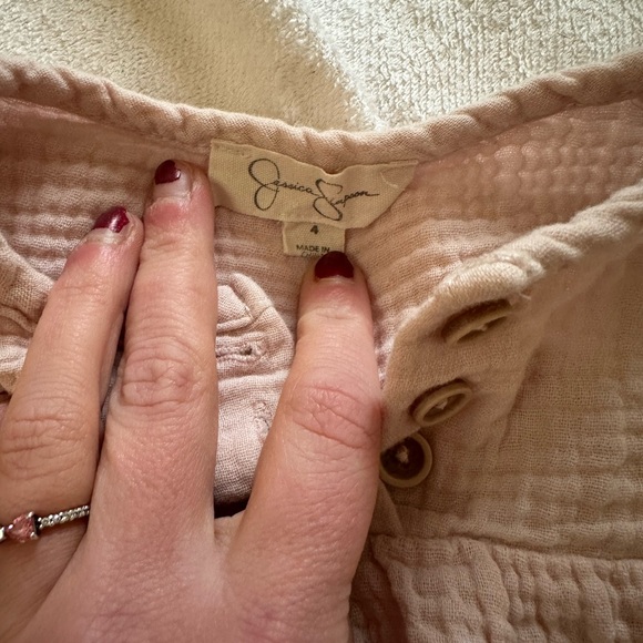 Jessica Simpson Blush Button-Up Top - Picture 2 of 2